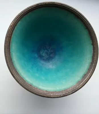 Buy Unusual Blue Studio Pottery Stoneware Bowl, Signed • 8£