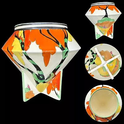 Buy *top Rare* 1930's Clarice Cliff Bizarre Honolulu Pattern Conical Rose Bowl • 2,895.95£