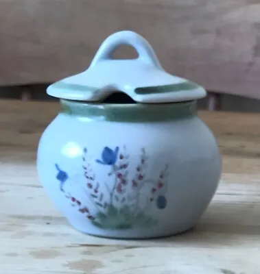 Buy Vintage Buchan Pottery Stoneware Jam Pot And Lid Harebell Pattern • 6.99£