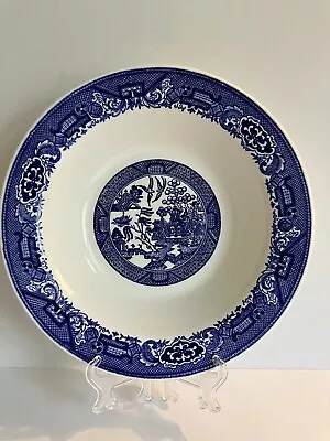 Buy Vintage Blue Willow Ware Ironstone 10  Serving Bowl Royal China USA Ex Condition • 16.20£