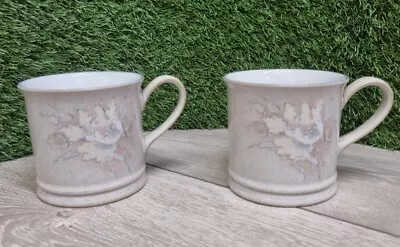 Buy  Denby Coloroll 9cm High Coffee Mugs X2 Fine Stoneware Great Example Little Use  • 12.99£
