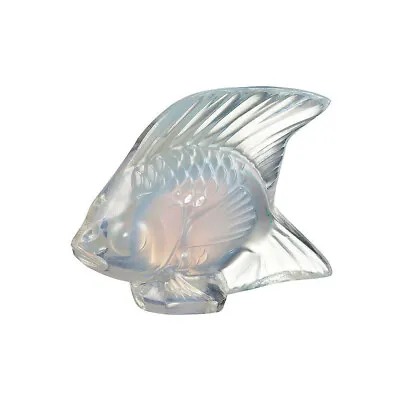 Buy Lalique Crystal (Brand New) Fish Sculpture Colour : OPALESCENT LUSTRE 10307700 • 95£