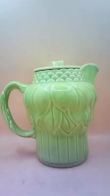 Buy H J Wood Ltd Burslem England Vintage Green Vegetable Teapot. • 9.99£