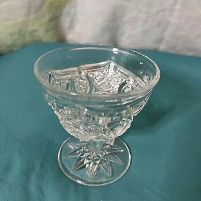 Buy Vintage Clear Pressed Glass Sherbet/champagne Glass.  • 15.75£
