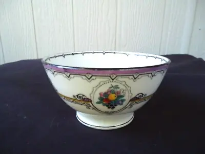 Buy Vntage Edwardian Antique Adderley Regina Sugar Bowl Dip Bowl Bone China • 12.56£