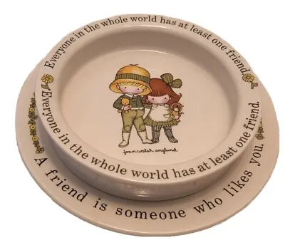 Buy Vintage Joan Anglund Ceramic Friendship Bowl And Plate Johnson Bros England • 24.12£