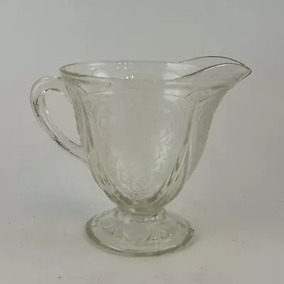 Buy Hazel Atlas  Royal Lace Clear  Depression Glass Footed Creamer • 4.38£