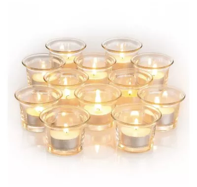 Buy Votive Glass Candle Holders 12 In Pack • 6.99£