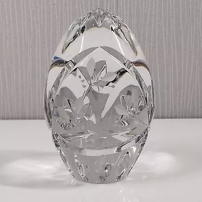 Buy Vintage Lead Crystal Egg Paperweight Hand Cut Art GLASS - FREE P&P  • 14.95£