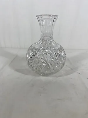 Buy Crystal Brilliant Cut Glass Vase Stars, Pre-Owned,  Lead Crystal Glass. • 18.90£