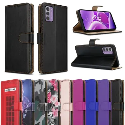 Buy For Nokia G42 5G Case, Slim Leather Wallet Flip Shockproof Stand Phone Cover • 5.95£
