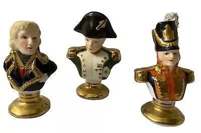 Buy Vintage Limoges China Miniature Porcelain Busts X 3  Rare Collector's Item • 92.94£