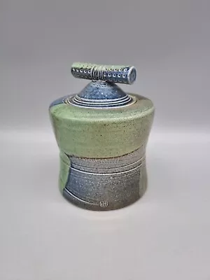 Buy A Jane Hamlyn Studio Pottery Lidded Pot With Salt Glaze, H-13cm. • 150£