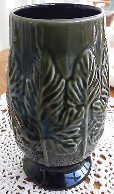 Buy Vintage SYLVAC  Vase  4215   Sycamore Leaves Design Green • 16£