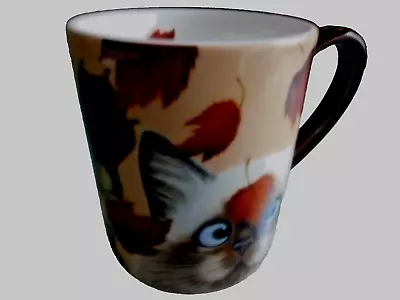 Buy LANG Ceramic Coffee Mug Tea Cup Cat Autumn Leaf Multi-color 14 Oz • 15.17£