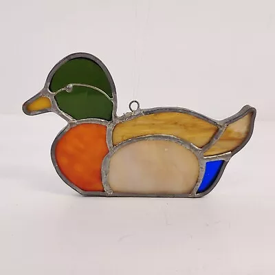 Buy Wood Duck Mallard Stained Glass Window Hanger Suncatcher 5  • 9.54£