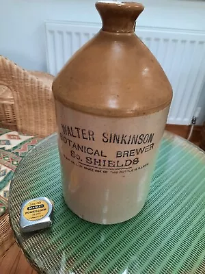 Buy Walter Sinkinson South Shields Botanical Brewer Bottle Beer Stoneware Flagon • 34.99£
