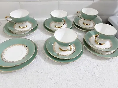 Buy Vintage Sutherland Bone China Teacup Set 17 Pieces  • 25£