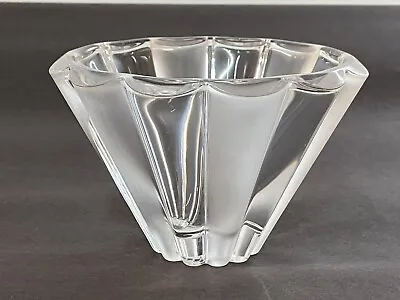 Buy Rosenthal Frosted Fluted Glass Bowl Vase • 5.99£