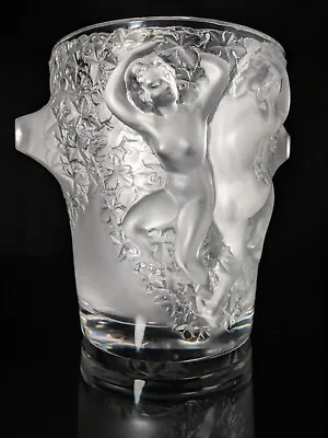 Buy Lalique Ganymede Nudes French Frosted Crystal Vase Champagne Bucket Ice Cooler  • 2,219.01£