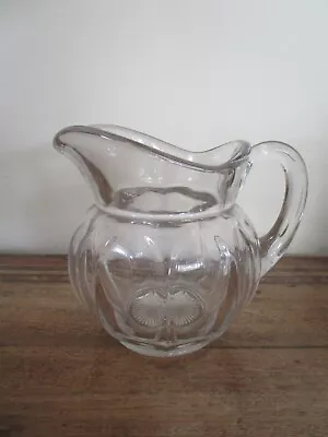Buy Vintage Heavy Faceted Glass Jug. • 14.50£