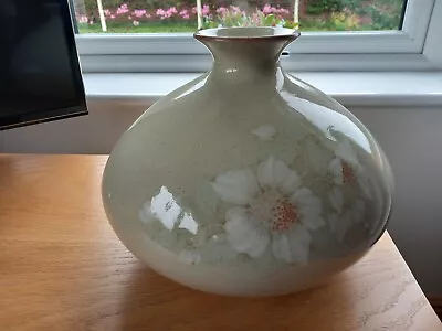 Buy Denby Daybreak Large Bulbous Shape Vase In Excellent Condition • 15.99£