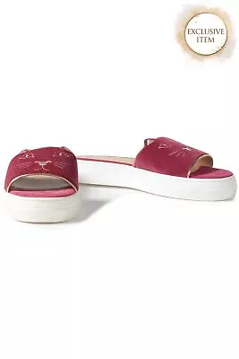 Buy RRP€366 CHARLOTTE OLYMPIA Kitty Pool Slider Sandals US6 UK3 EU36 Made In Italy • 0.01£