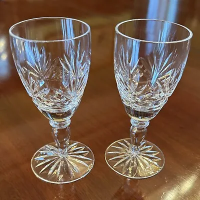 Buy Pair Of Edinburgh Crystal Cut Glass Sherry/Port Glasses • 7.50£