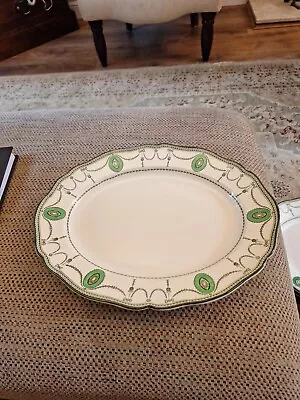 Buy ANTIQUE Royal Doulton Green COUNTESS 523784  Oval Platter 13.5  • 17£