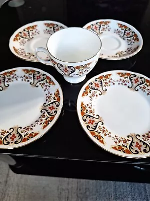 Buy Colclough Royale Bone China 2 Saucers, 2side Plates And 1 Teacup Good Used... • 6£