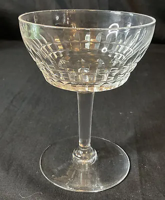 Buy Superb Vintage Champagne Crystal Coupe Saucer Cut Glass  Bar Wine Sparkling Fizz • 24£