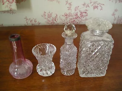 Buy Glass Orniments/cut Glass Bottles/vase/glass. • 9.99£