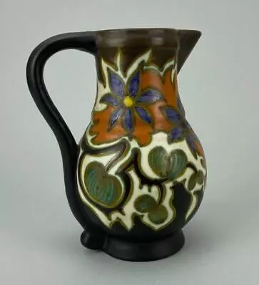Buy Gouda Art Deco Pottery Jug Pitcher HOUBLON • 43.33£