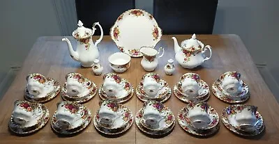 Buy Royal Albert Old Country Roses 43 Piece Tea/Coffee Set • 195£