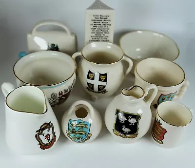 Buy 10 X Goss Crested China Models Signed, VGC • 9.99£