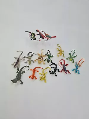Buy 15x  Lizard Figure Gecko Reptile Toys Rubber Lizard Schleich  • 10£
