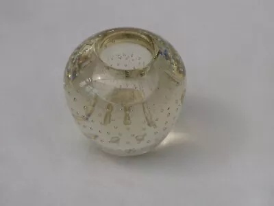 Buy Small Glass Paperweight  Candle Holder • 5£