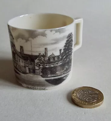 Buy Antique Mug / Tankard  Goss Crested China Maidstone Museum Black Transfer Print • 9.99£