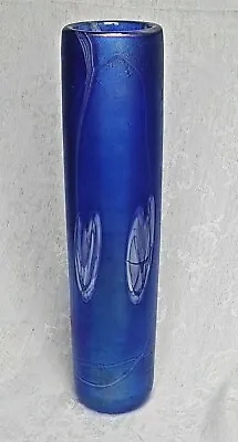 Buy Heron Glass Unique Tall Blue Art Glass Vase - 29 Cm Tall - Gift Box - Hand Made • 47£