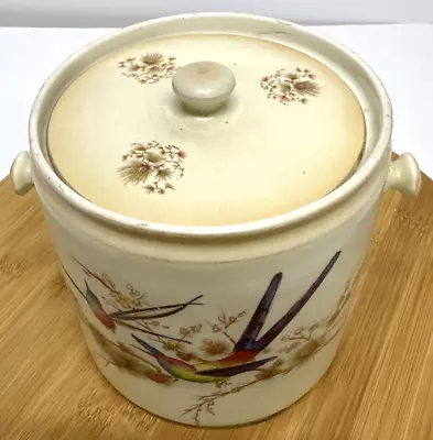 Buy Antique Crown Ducal Ware England Floral Storage Jar Container • 19.99£