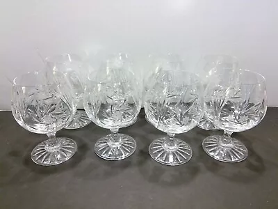 Buy Set Of 8 Avitra Cut Crystal Pinwheel 4 7/8  Brandy Glasses • 85.34£