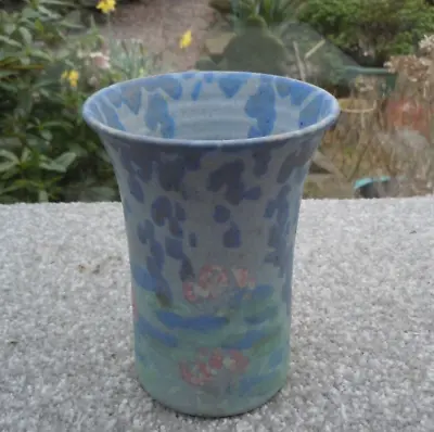 Buy Conwy Pottery Sponge Glaze Vase Studio Pottery Wales VGC • 15£