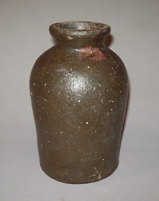Buy Old Antique Vtg 19th C 1800s Pottery Oyster Jar Quart Size Great Form Stoneware • 78.83£