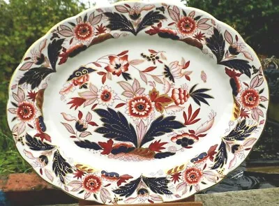 Buy PLATE IMARI Dovedale  Booth's Oval Serving Pattern 6044 Edwardian C1915 Antique • 22.99£