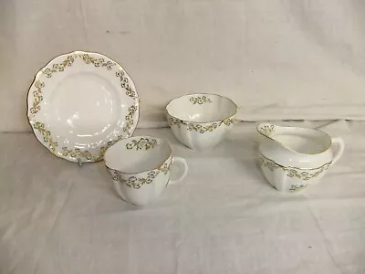 Buy C4 Porcelain Bone China Royal Crown Derby - Touraine - Fluted Gilded 1A6A • 4.99£