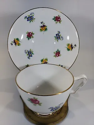 Buy Crown Staffordshire Fine Bone China Tea Cup And Saucer England • 17.29£