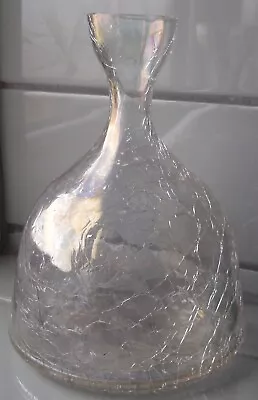 Buy Vintage Iridescent Crackle Glass Decanter 7 Inches Tall No Stopper • 9.99£