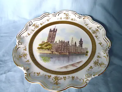 Buy Coalport Houses Of Parliament Plate Hand Painted By Manfred Pinter • 5.99£