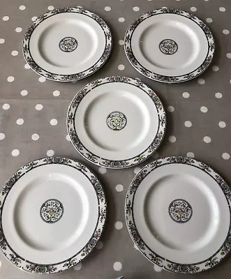 Buy Set Of 5 X Royal Doulton Tavistock Fine Bone China Salad/Dessert Plates 8 /20cm • 20£
