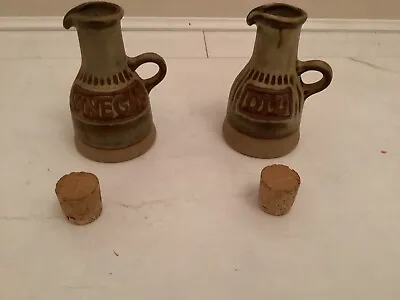 Buy Vintage Tremar Studio Cornish Pottery Vinegar & Oil Corked Jar • 16.75£